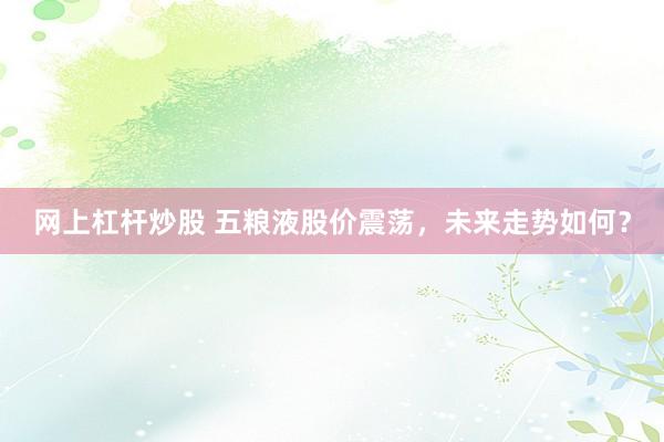 网上杠杆炒股 五粮液股价震荡，未来走势如何？
