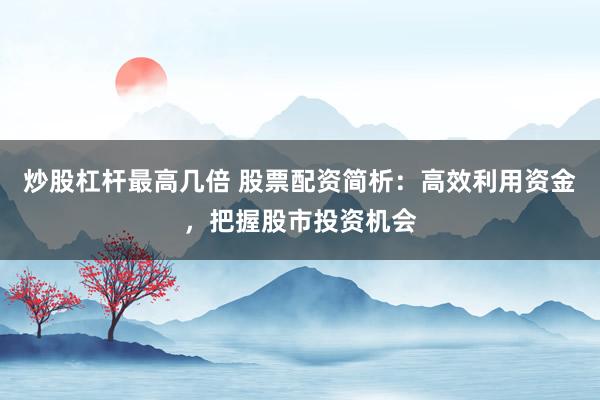 炒股杠杆最高几倍 股票配资简析：高效利用资金，把握股市投资机会