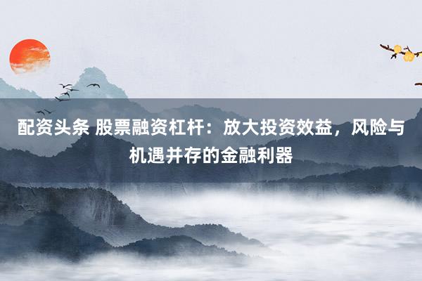配资头条 股票融资杠杆：放大投资效益，风险与机遇并存的金融利器